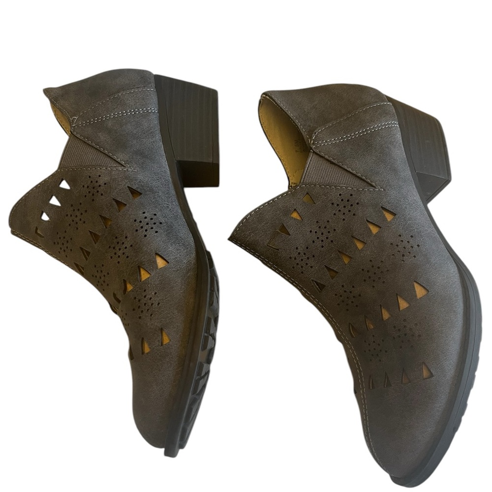 JBU by Jambu Vegan Leather Gray Ankle Boot